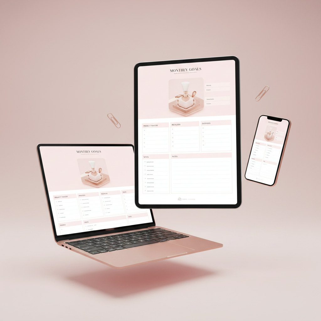 Business Planner 3D Mockup