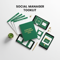 Social Media Manager Toolkit - Green on White